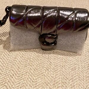 Coach Tabby Wristlet Crossbody Bag—Anthracite